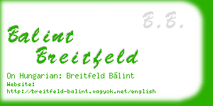 balint breitfeld business card